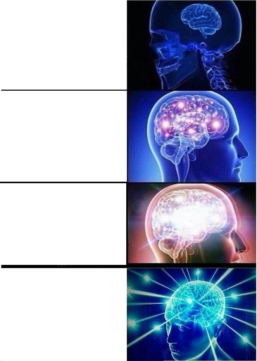 Expanding Brain meme about Splendid Spoon