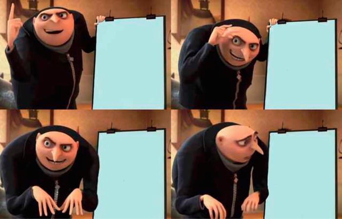 Gru's Plan meme about Splendid Spoon